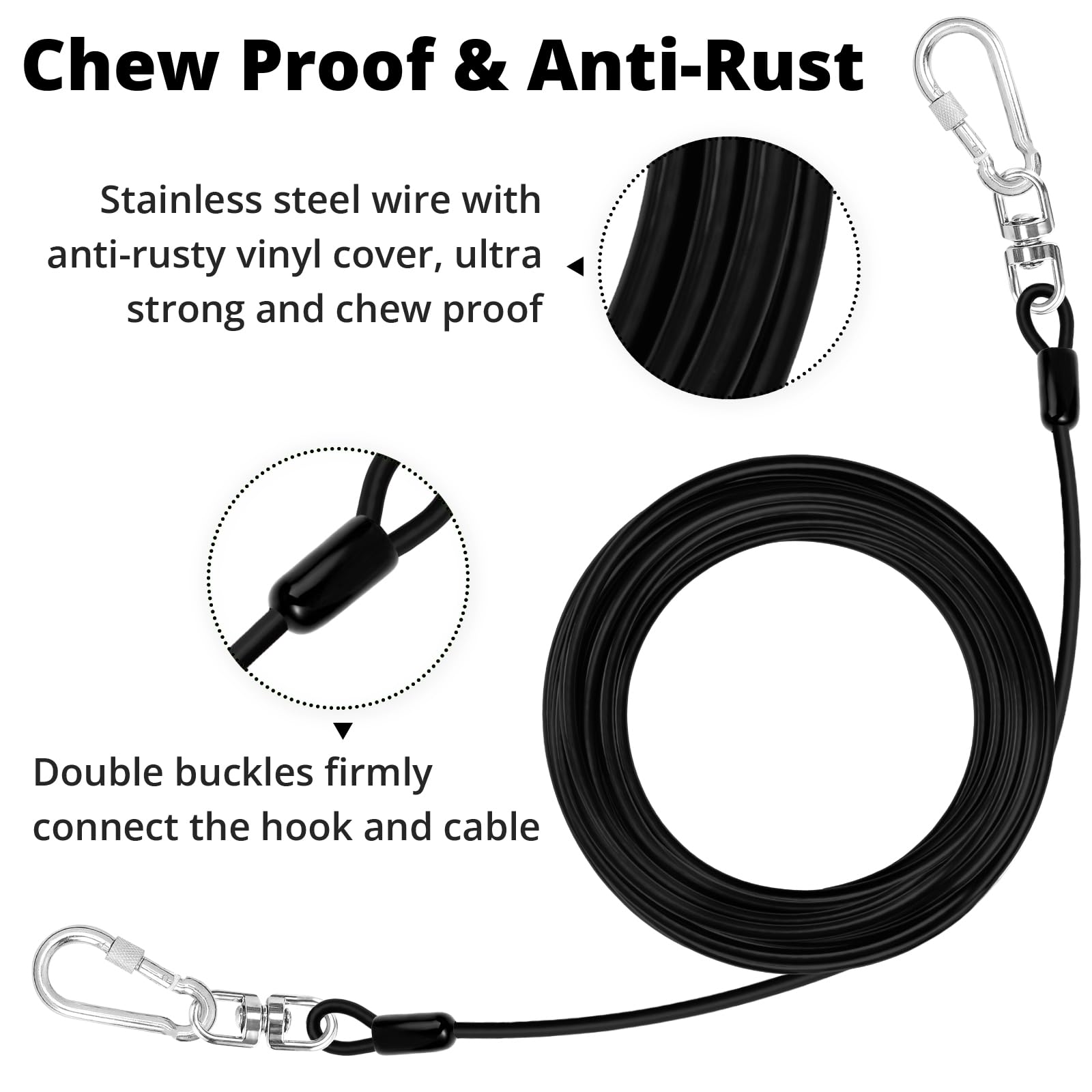 jenico 360-degree rotation prevents tangling for uninhibited runs