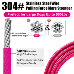 Jenico heavy-duty dog chain leash outdoor for strong control