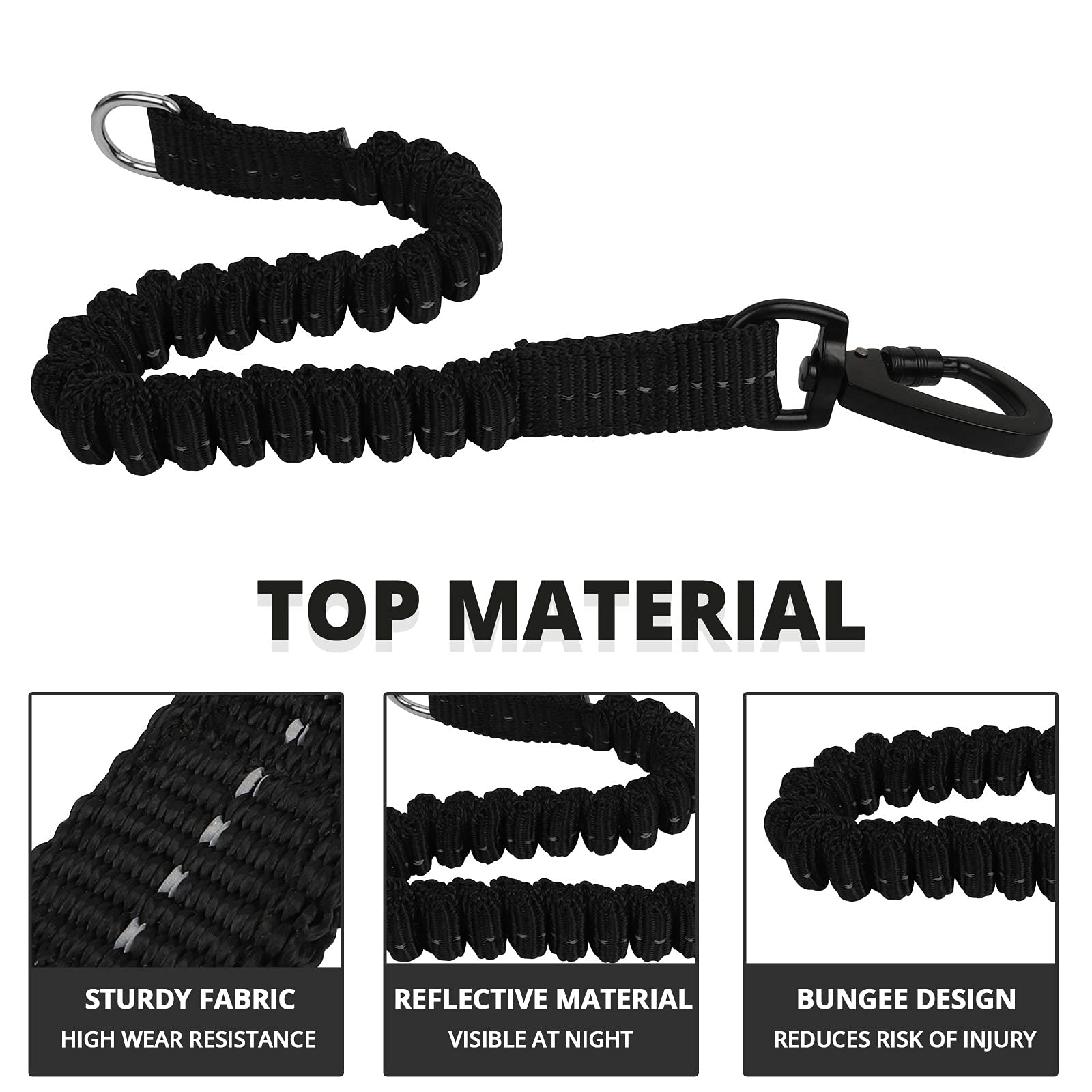 Jenico Long Dog Leash 10ft 360 swivel lockable hook prevents tangling
