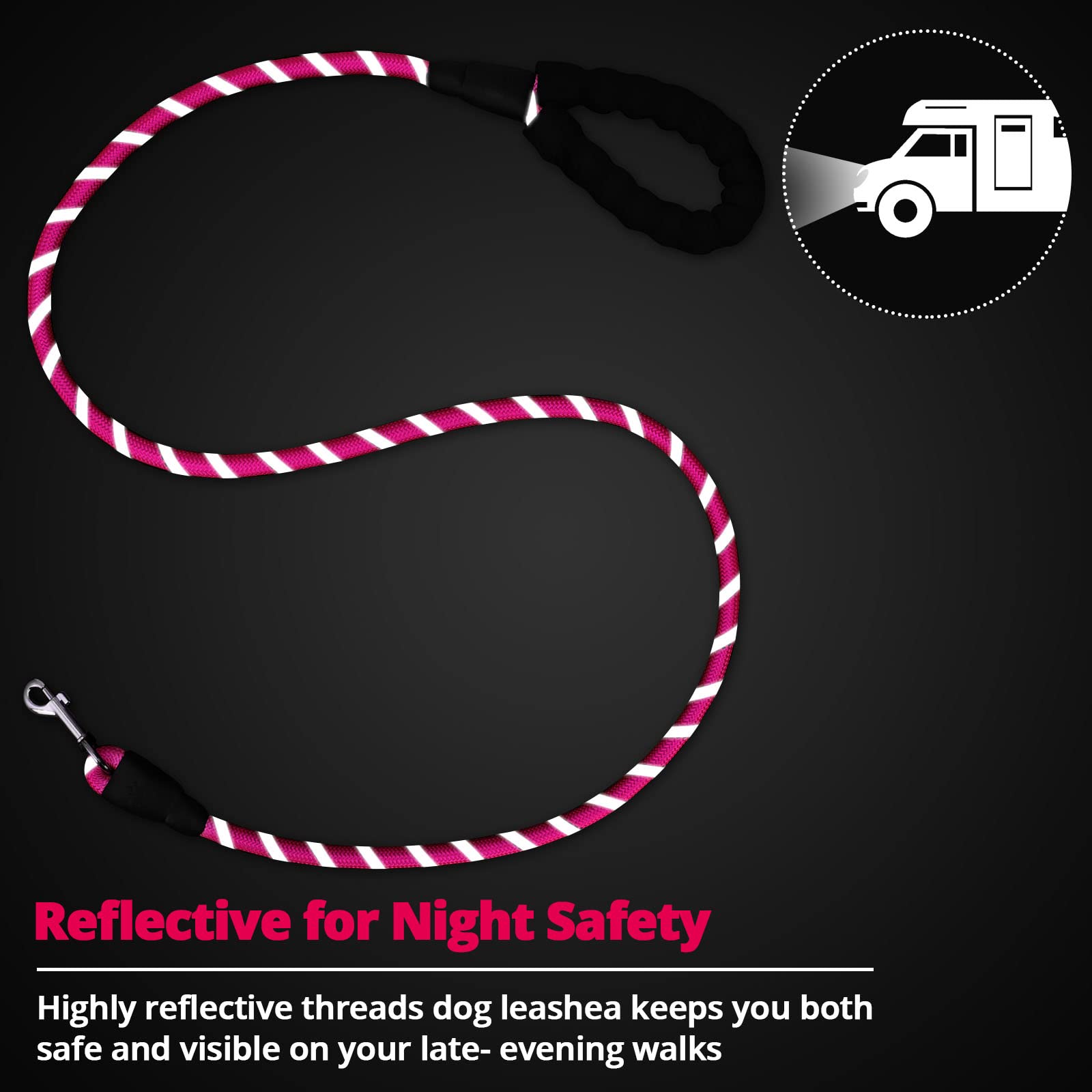 Jenico Rope Dog Leash heavy duty 1/2 inch rope for durability.