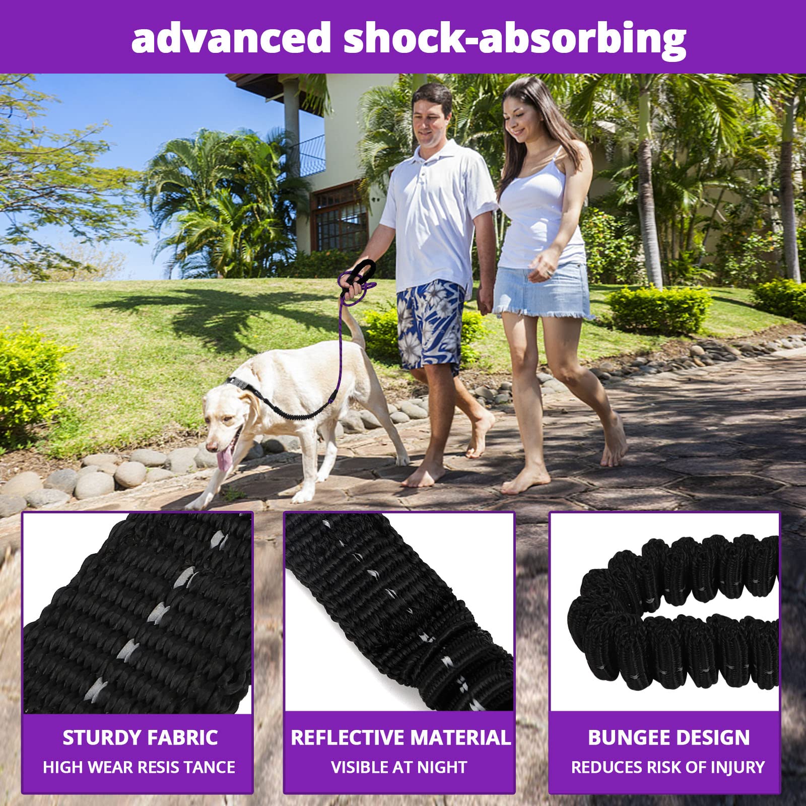Jenico rope dog leash padded foam handle for comfortable grip.