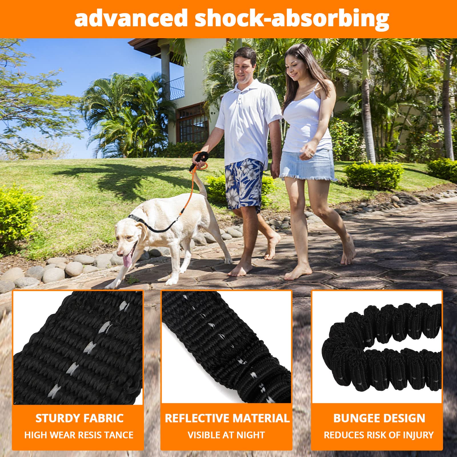 Jenico Rope Dog Leash padded foam handle for a secure, comfy grip.