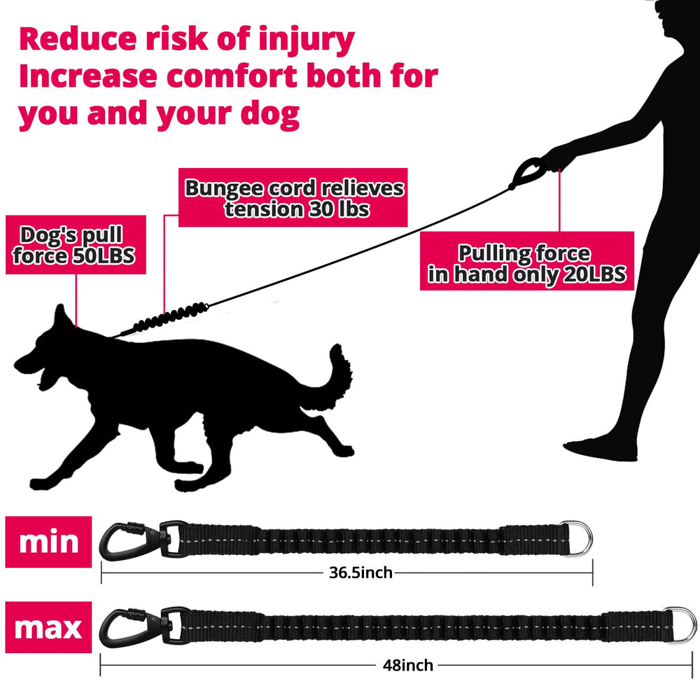 Jenico Rope Dog Leash with reflective stitching for nighttime visibility.