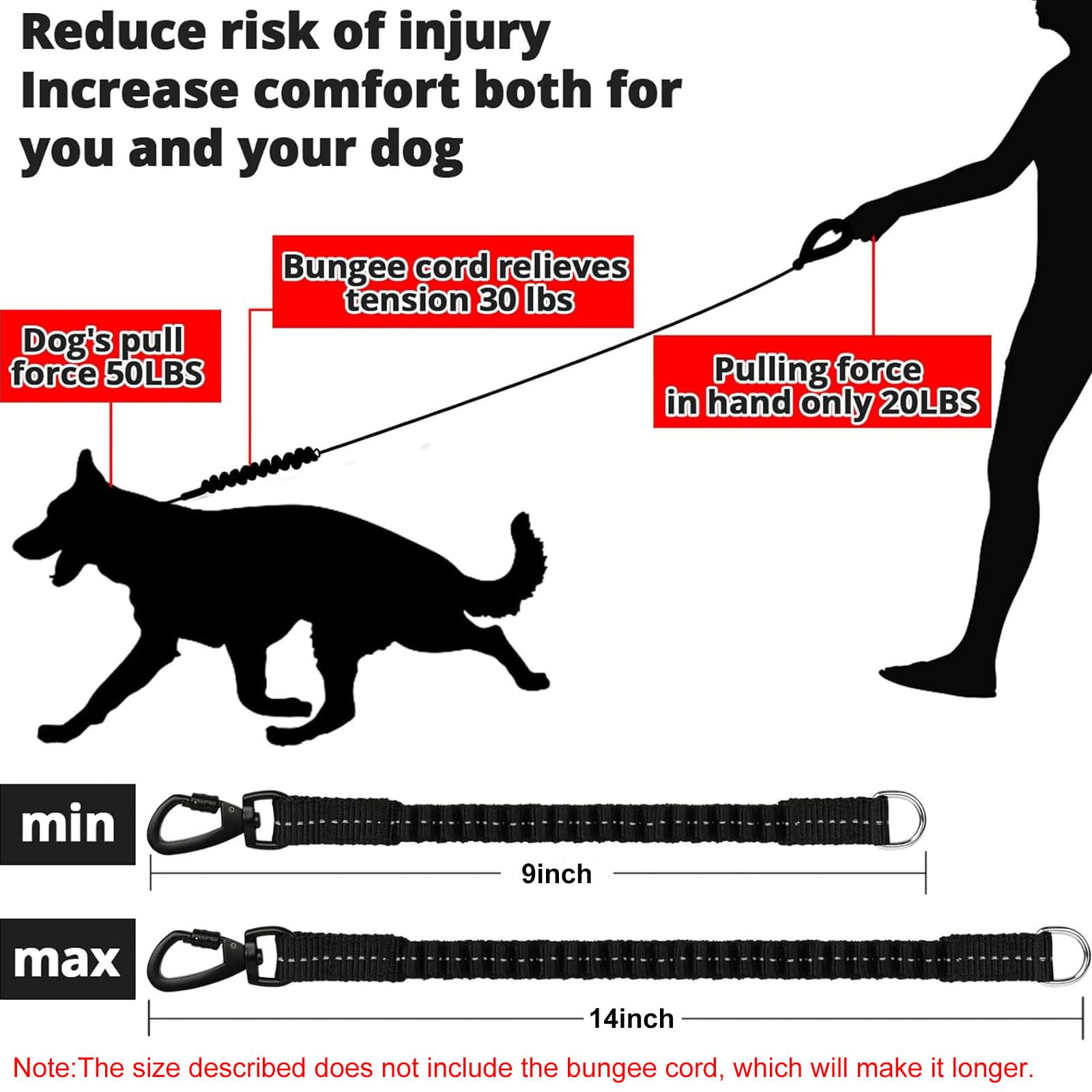 Jenico Rope Dog Leash 360-degree swivel lockable hook prevents tangling during runs.