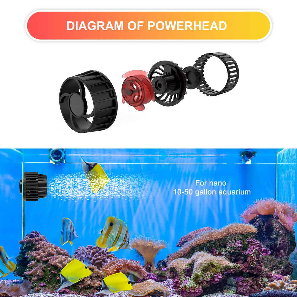 JEREPET wavemaker quiet operation delivers near-silent reef care.