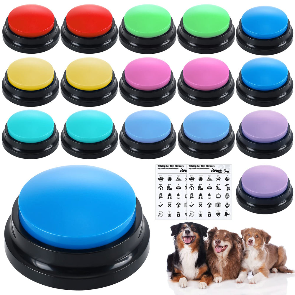 Jerify 16-piece dog buttons cover for training and interactive play