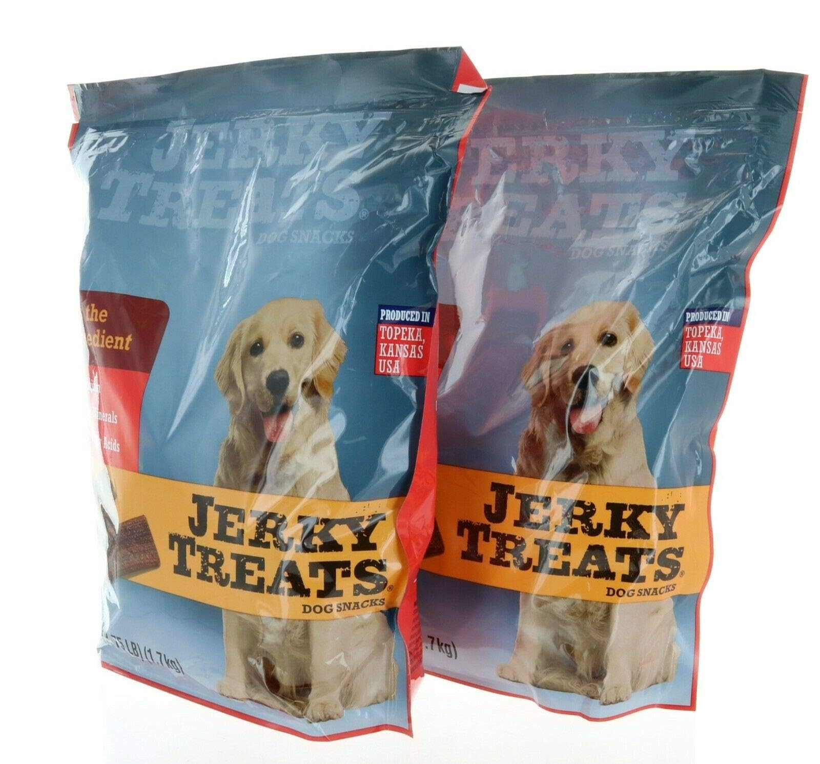 Jerky Treats Tender Strips beef chewy texture close-up showing satisfying bite for training.