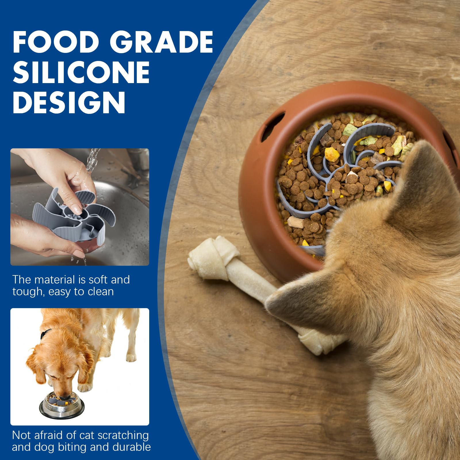 Jestrem anti-choking design helps prevent gulping during meals.