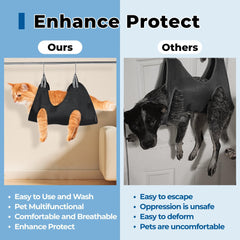 Jestrem Pet Grooming Hammock bathing use conveys easy rinsing and pet comfort during baths.