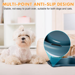 Jestrem weighted-base water bowl prevents tipping during mealtime