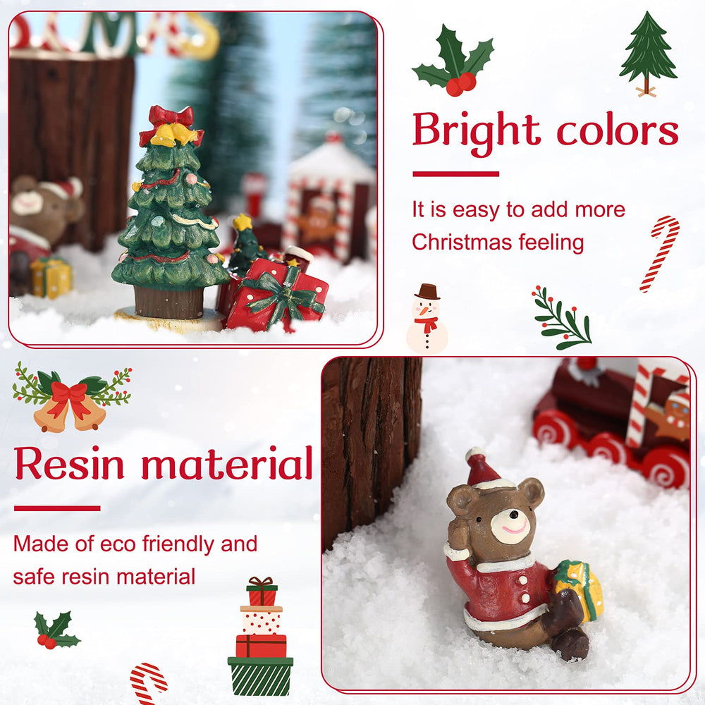 Jetec bear aquarium ornament adds playful holiday scenery