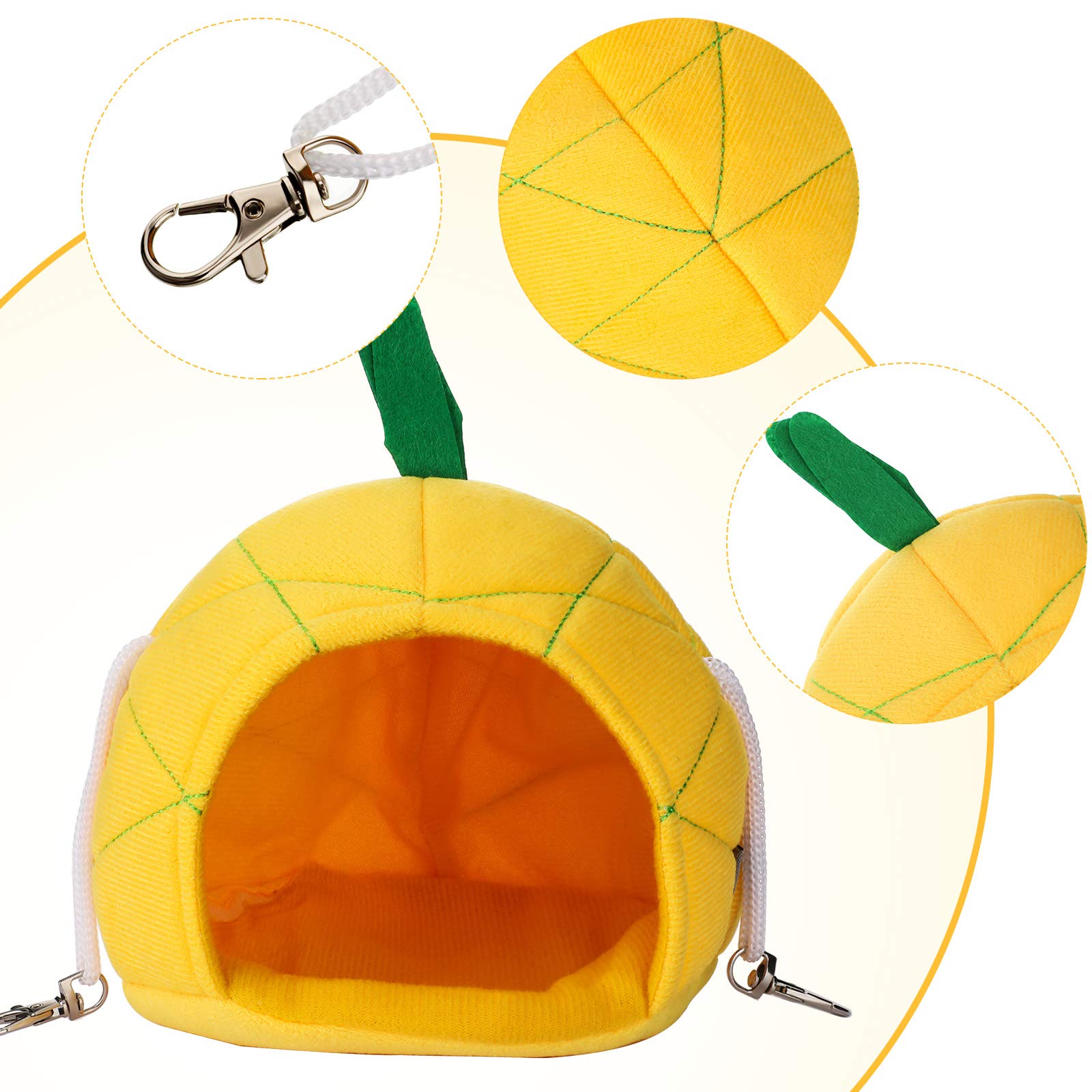 Jetec hamster hammock pineapple bed playful nest for napping