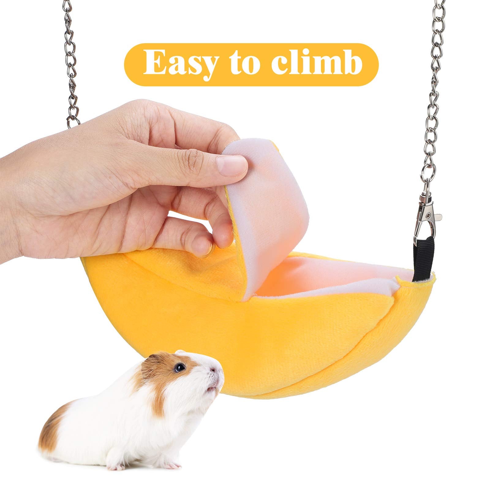Jetec hamster hammock pineapple shape offers engaging resting space