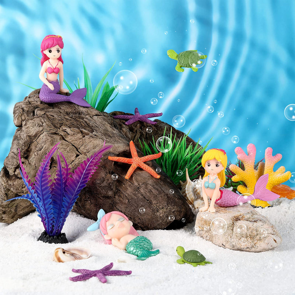 Jetec mermaid ornaments create a charming underwater focal point for your aquarium.