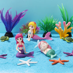 Jetec mermaid-starfish decor provides a playful centerpiece for your tank.