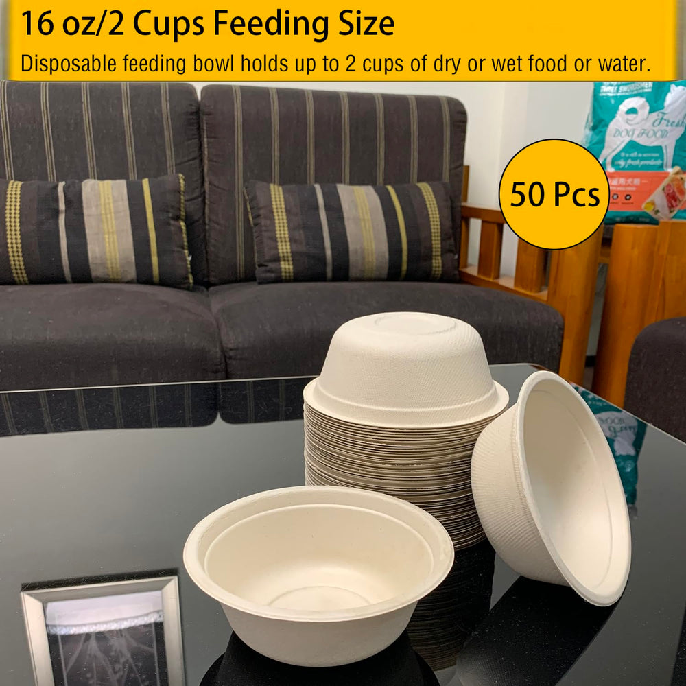 JETKONG durable disposable bowls with contents; versatile for dry or wet food.