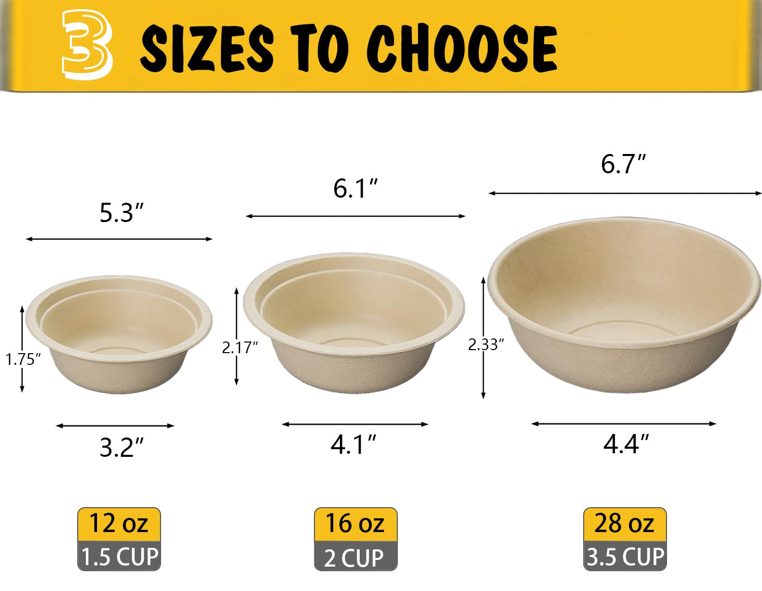 JETKONG travel-ready disposable dog bowls natural color side-angle; perfect for picnics and camping.