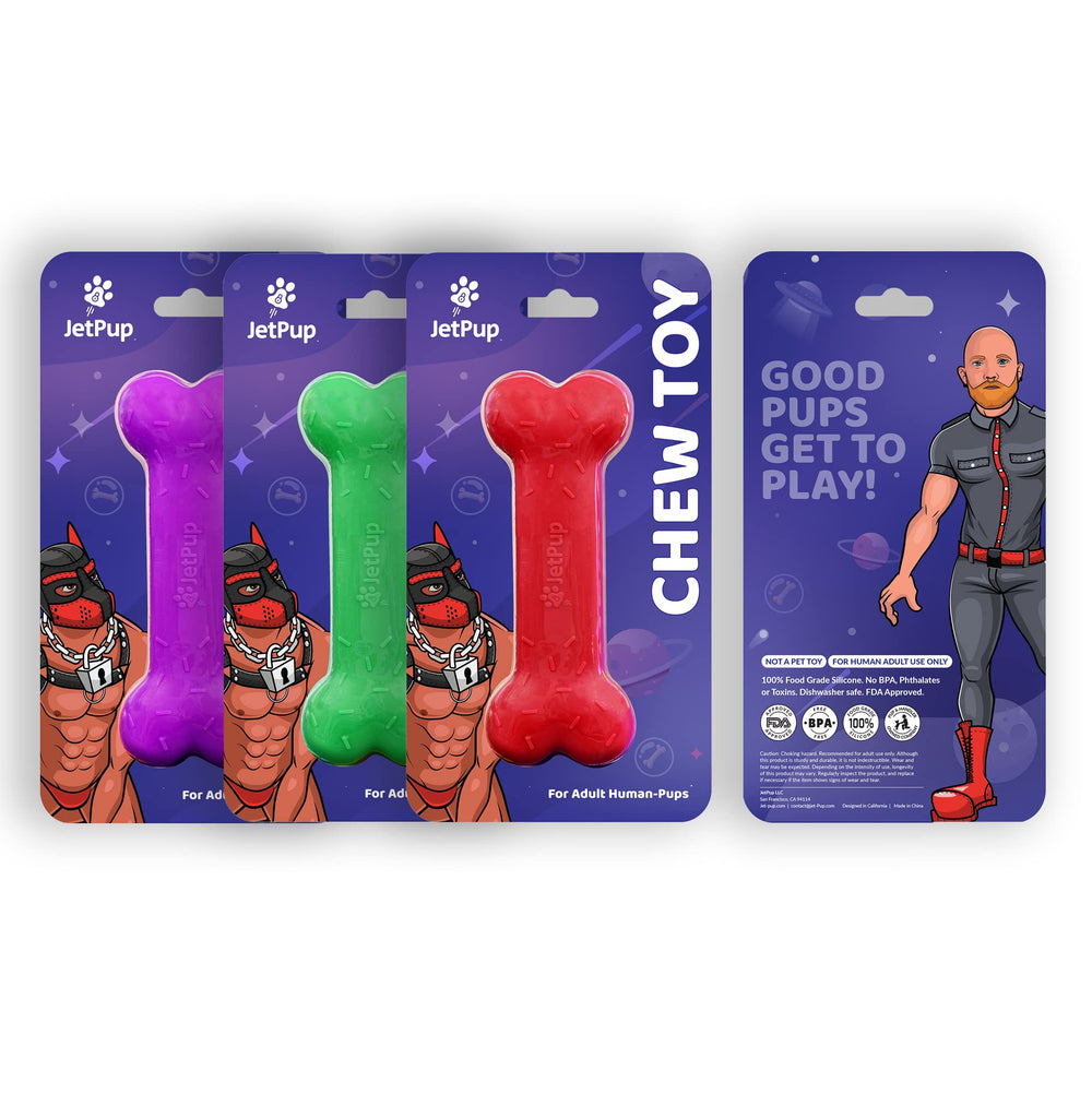 JetPup Green Bone chew toy dishwasher-safe for easy cleaning after play