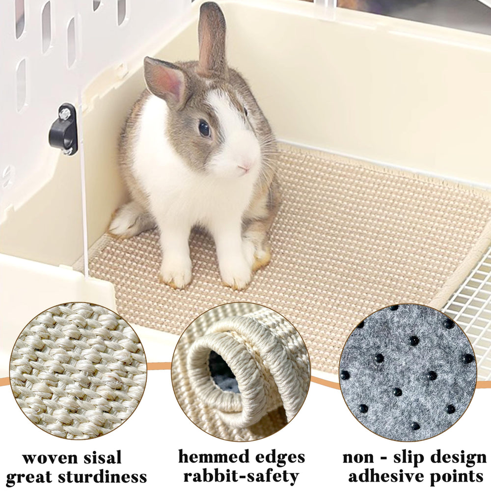 Jevnd rabbit mat in cage provides nesting and resting comfort