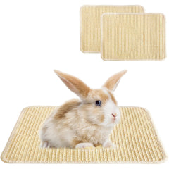 Jevnd 2PCS large rabbit scratch pad natural sisal fibers for safe scratching and chewing
