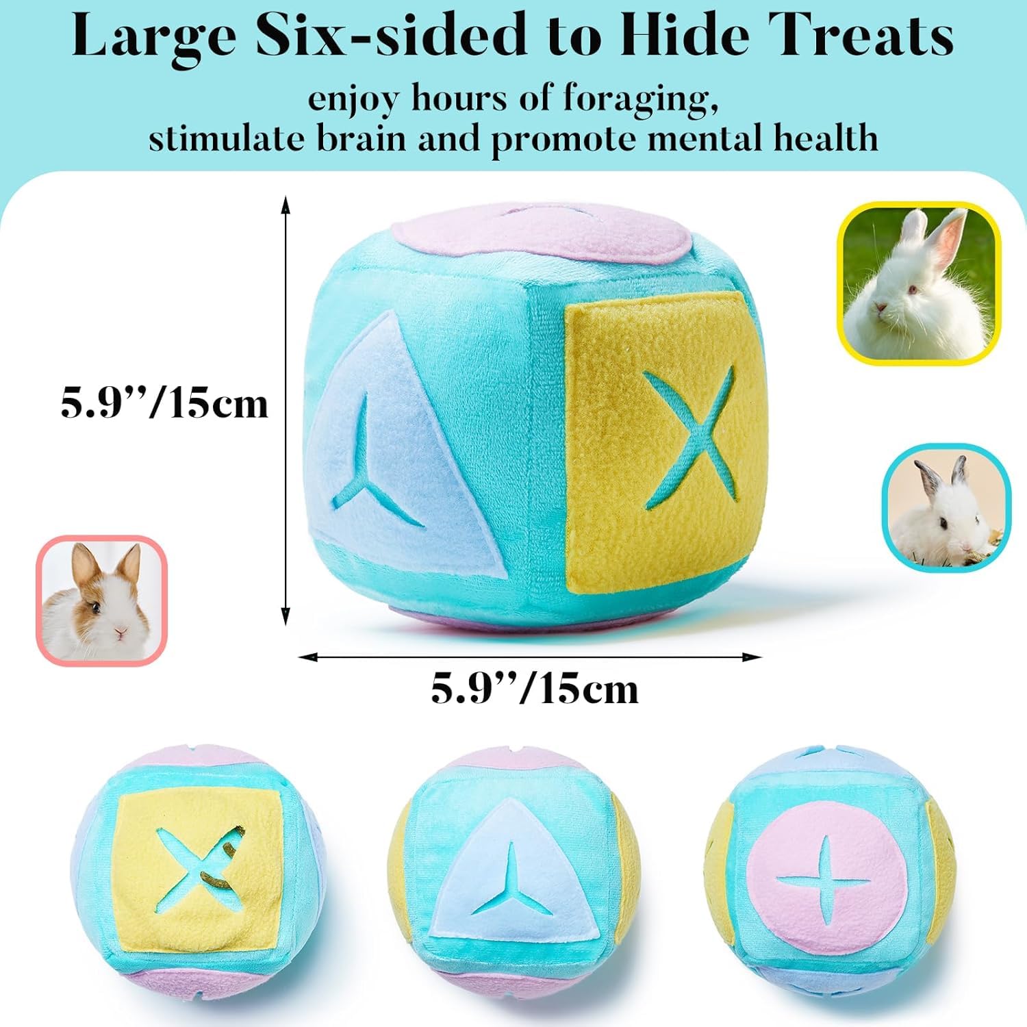 Jevnd Bell-Enhanced Rabbit Toy invites curious play and exploration.