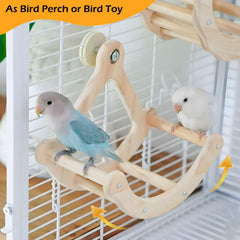 Jevnd Bird Perch Toy metal bearing delivers quiet operation indoors