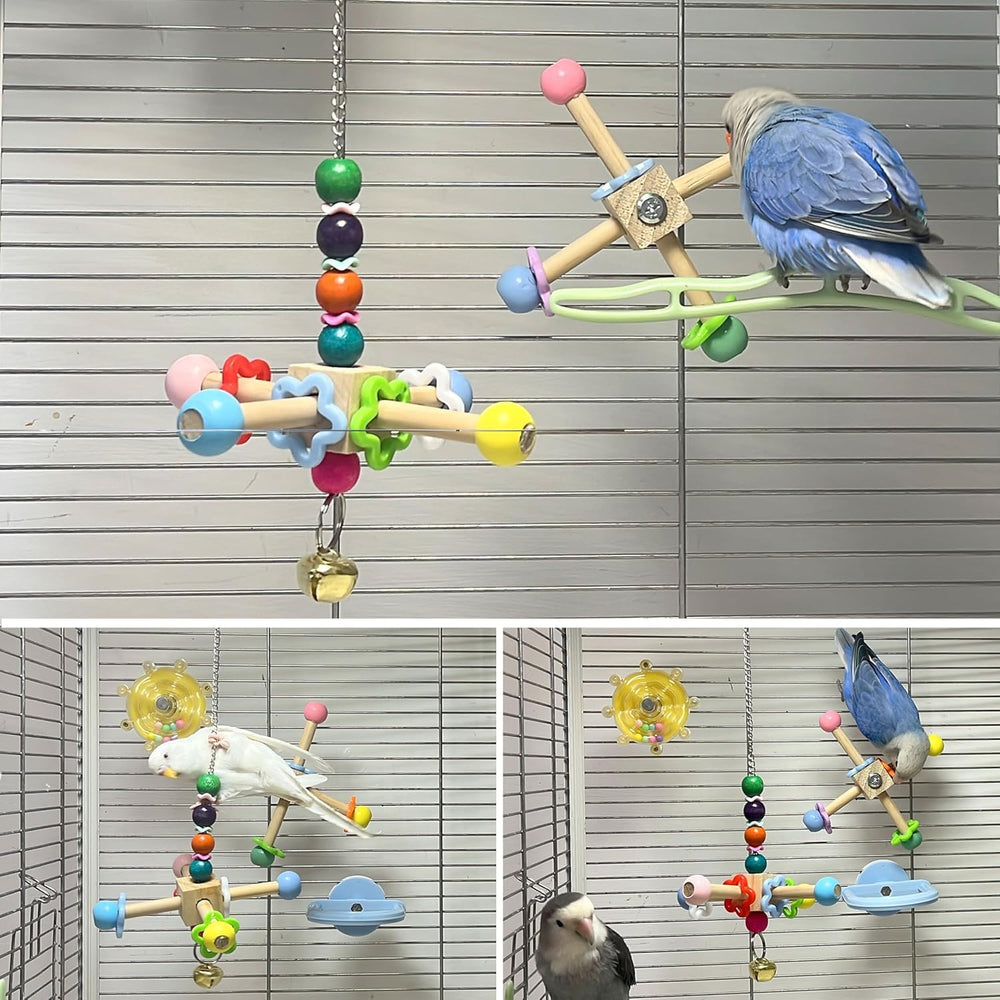 Jevnd Bird Spinner Toy shows edible-paint beads for color-safe exploration and texture variety.