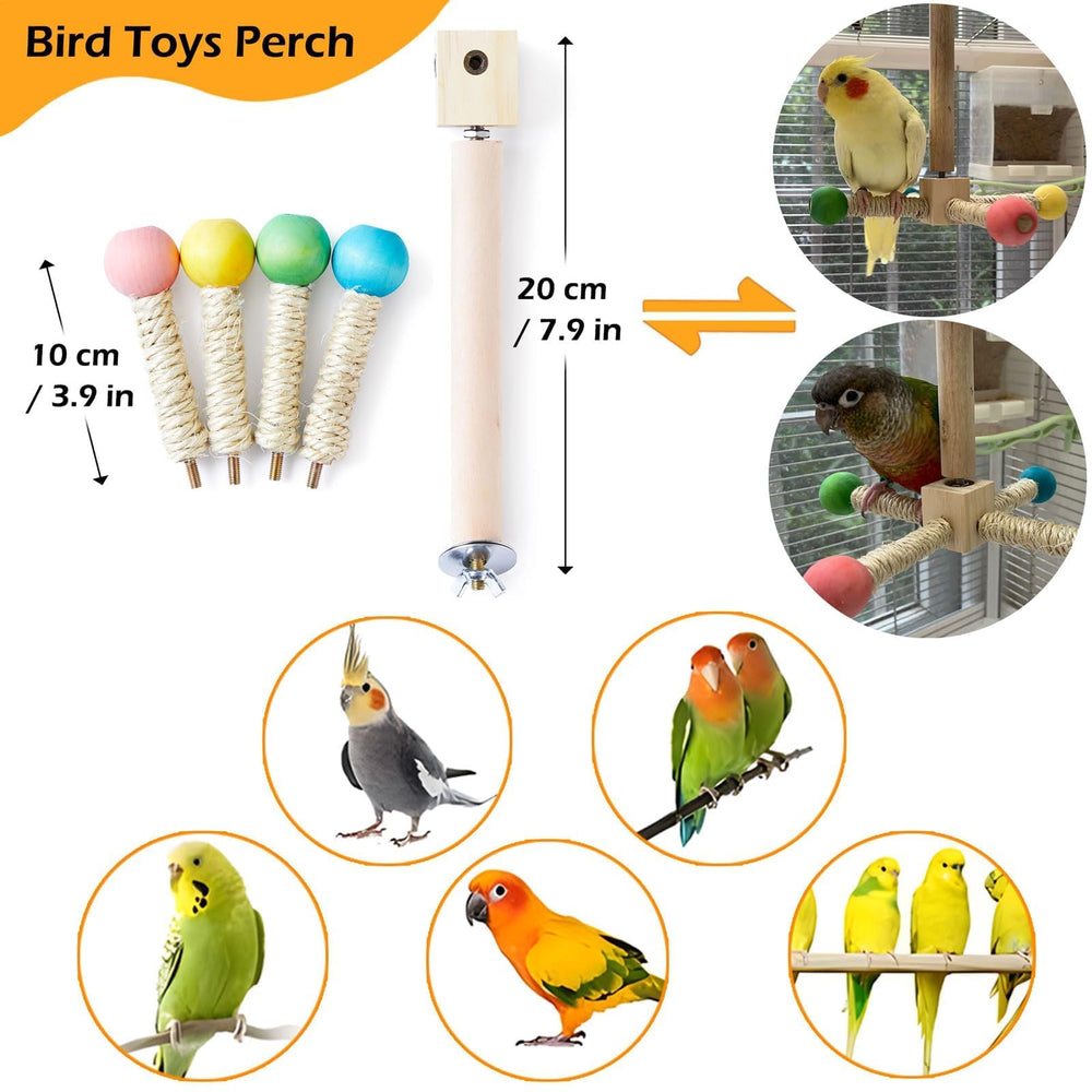 Jevnd Budgie Toy interactive perches encourage social enrichment