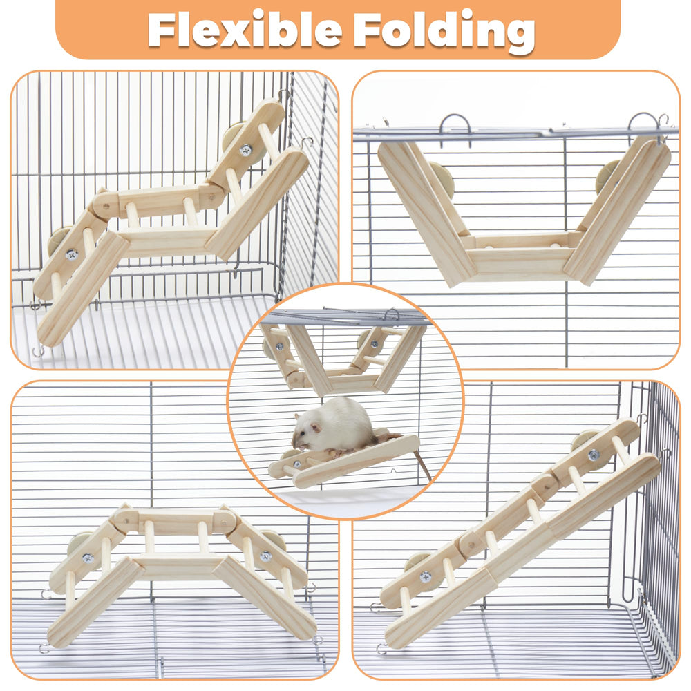 Jevnd cage accessory hanging design secures to cage, reducing wobble during climbing.