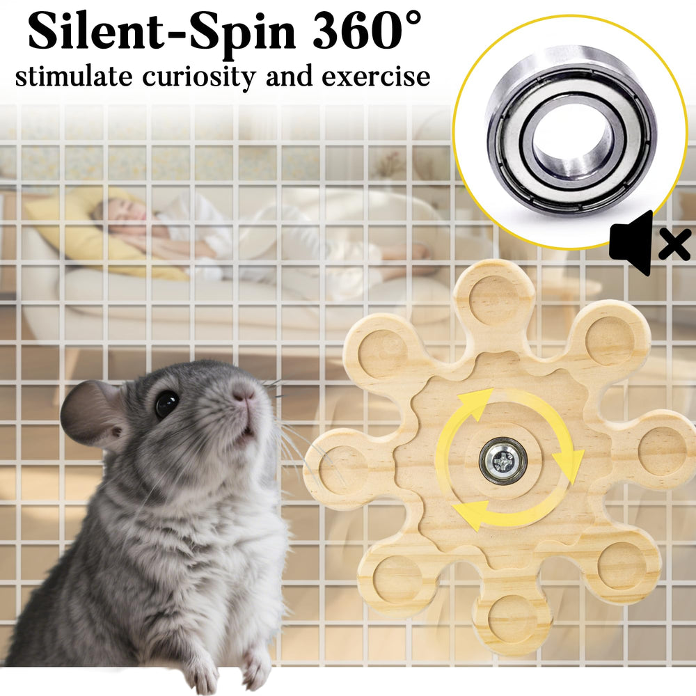 Jevnd cage hanging chinchilla toy showcases easy installation and cage enrichment.