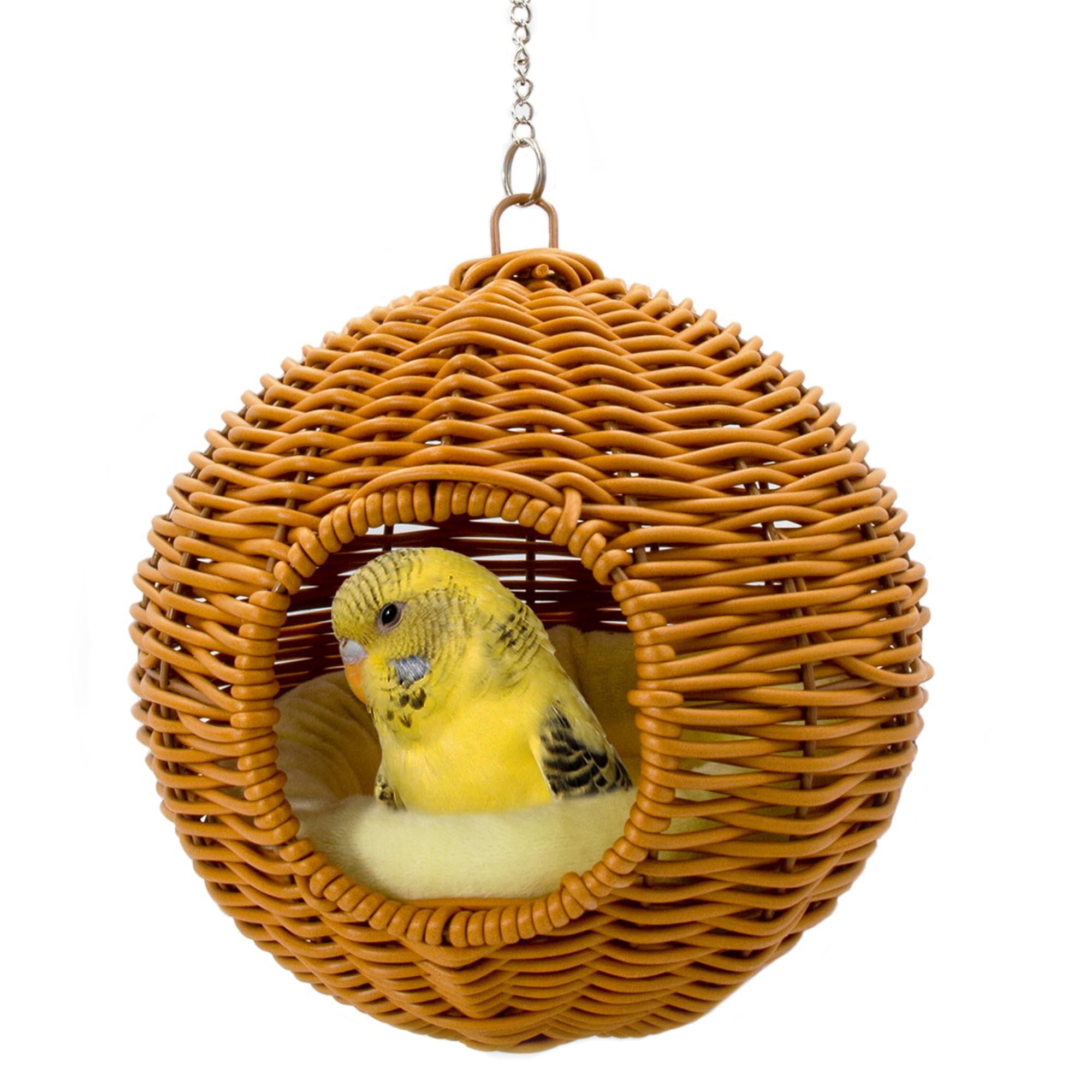 Jevnd chewproof steel frame bird nest demonstrates durable cage bed for long lasting use.