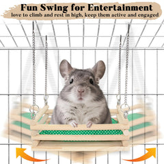 Jevnd chinchilla bed-hanging habitat offers a safe, scratch-free space during exploration.