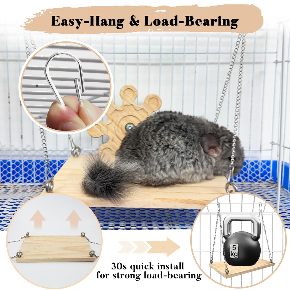 Jevnd chinchilla load-bearing chains show strong, secure support.