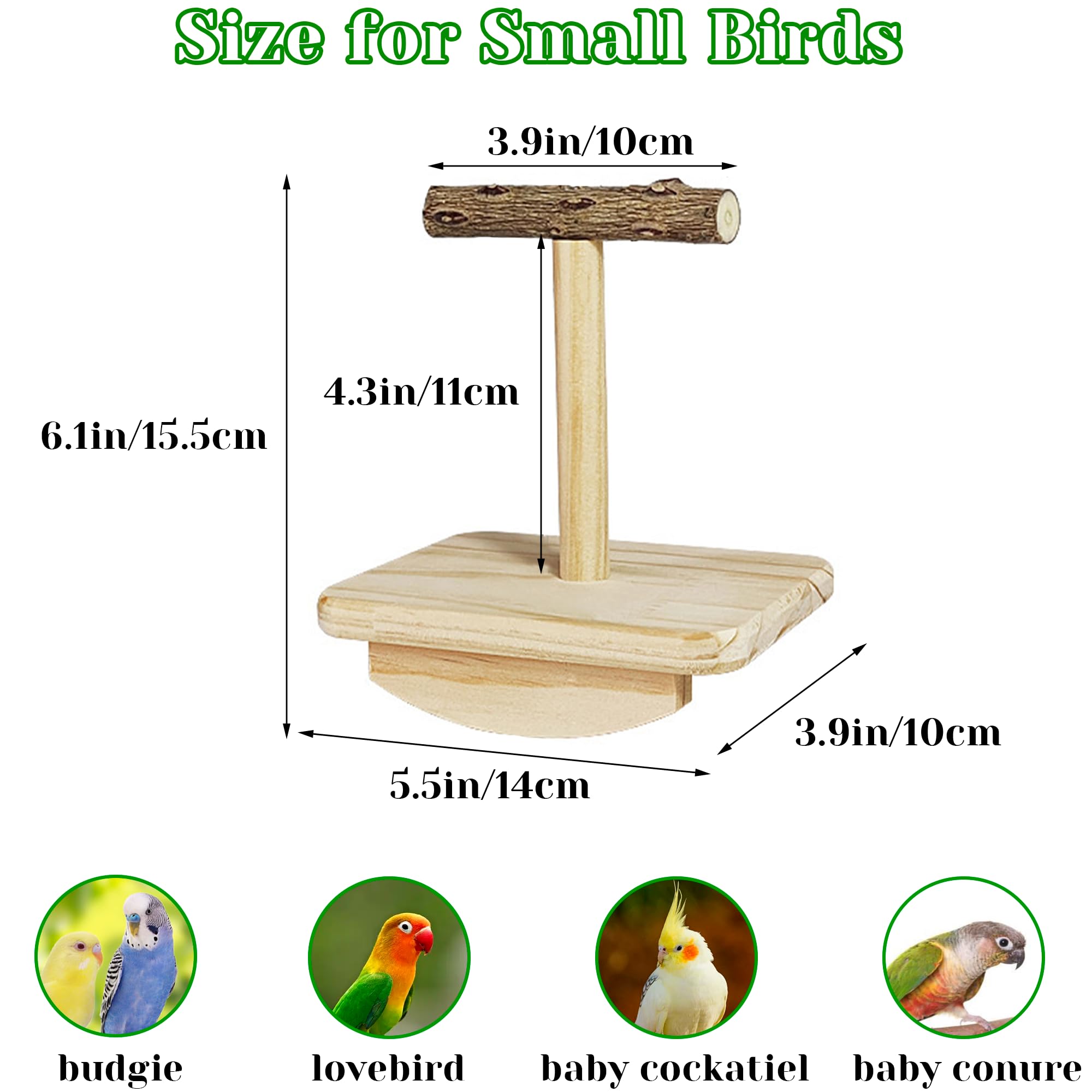 Jevnd easy-install bird stand comes with screws and screwdriver for quick setup