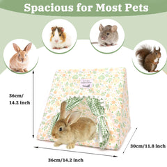 Jevnd Guinea Pig Hideout Large Bottomless Design promotes air flow and quick cleaning