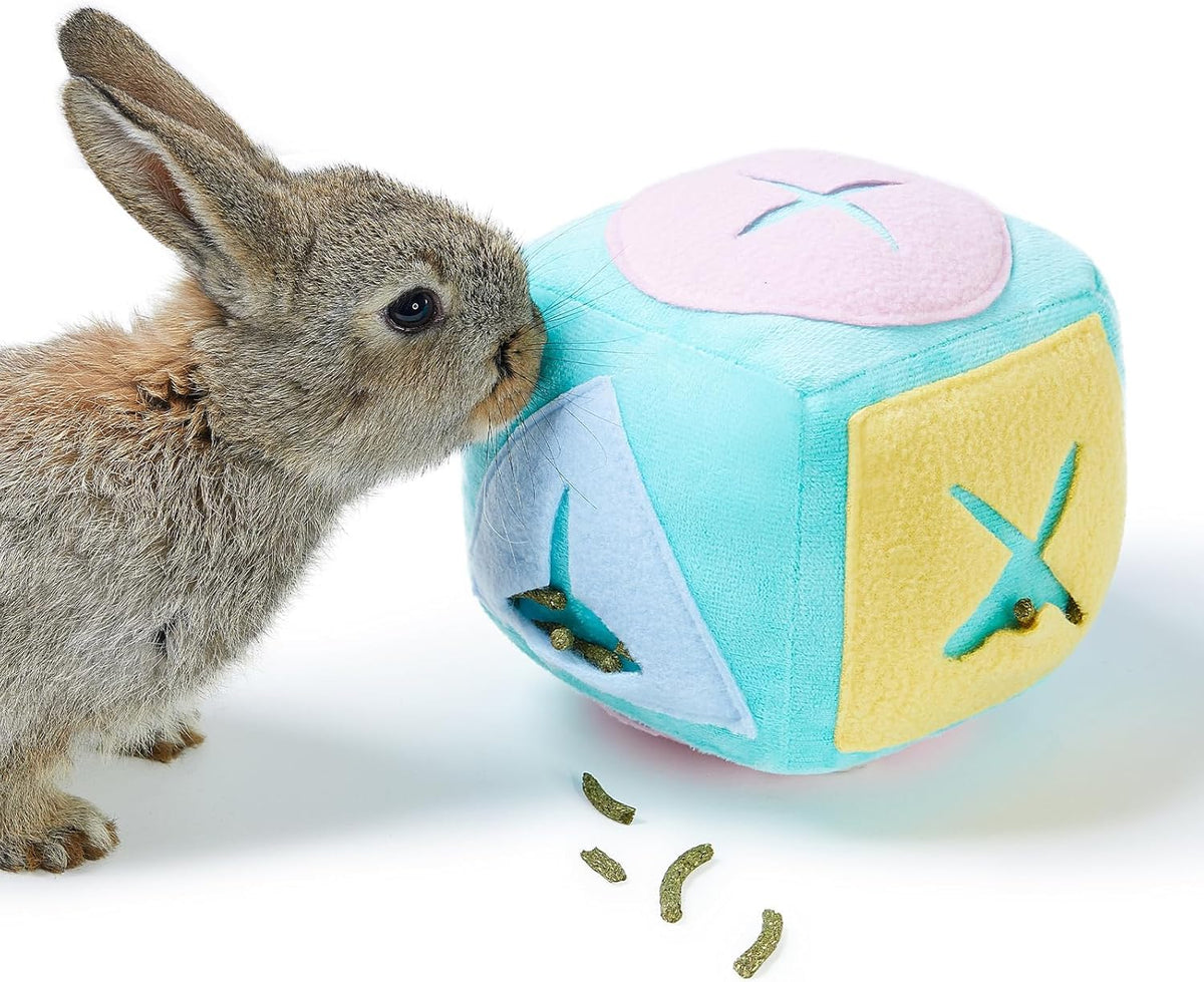 Jevnd Large Rabbit Toy foraging bell promotes active play and mental stimulation.