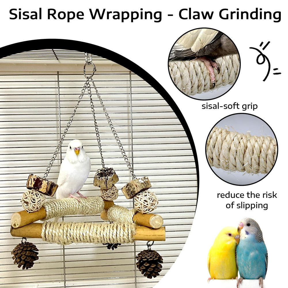 Jevnd multi-bird-use perches fit several birds without crowding
