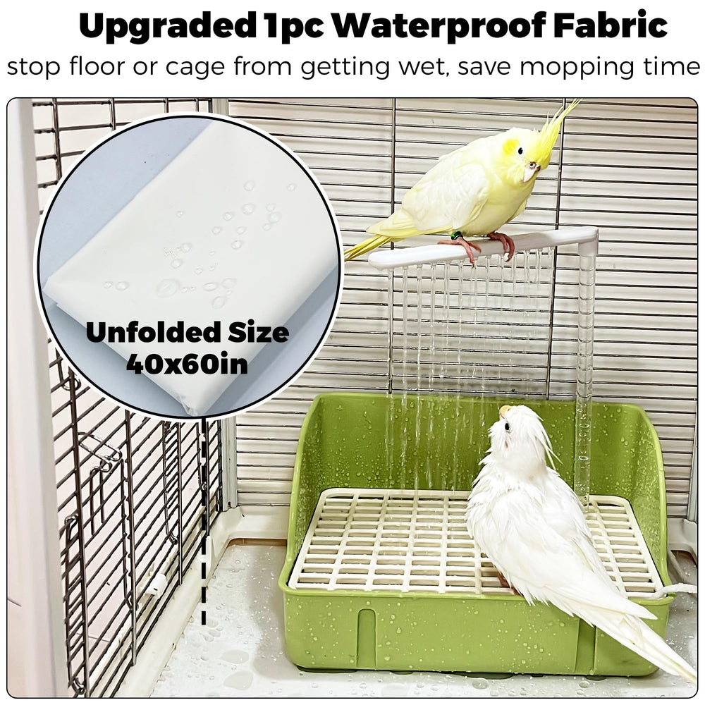 Jevnd parakeet bath large capacious basin ideal for several birds