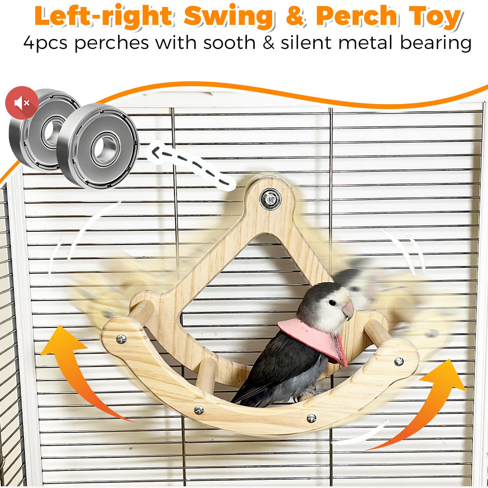 Jevnd parrot toy swing perches encourage exercise and balance