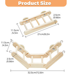 Jevnd rat climbing toy platform provides a sturdy wooden surface for shared play.