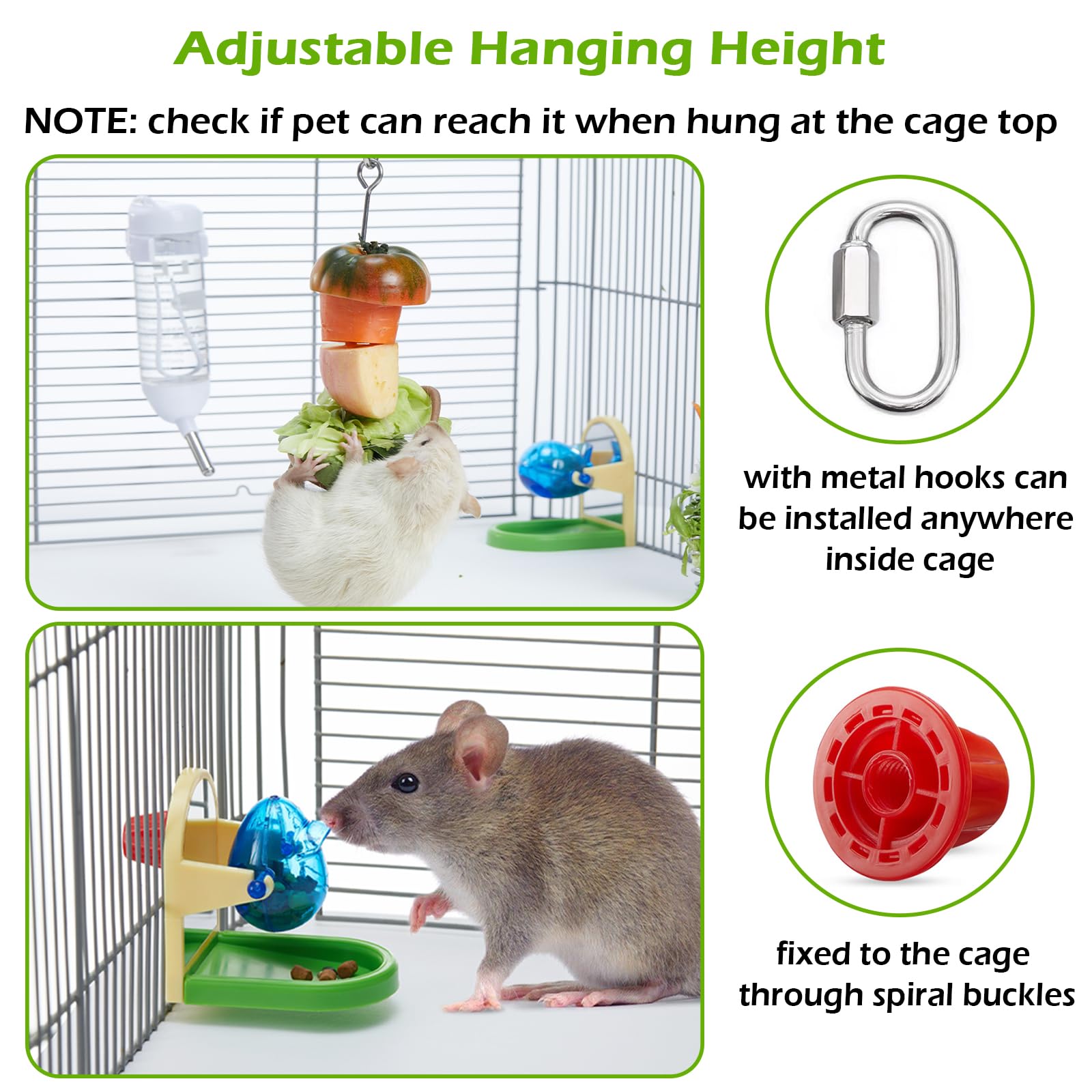 Jevnd rat enrichment slow feeder encourages longer, mindful meals.