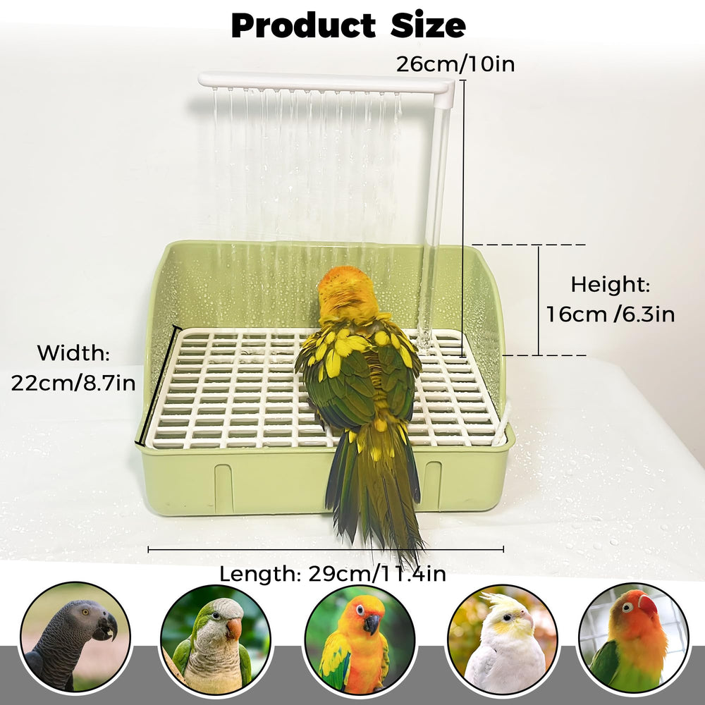 Jevnd safe non-toxic plastic construction emphasizes bird friendly materials