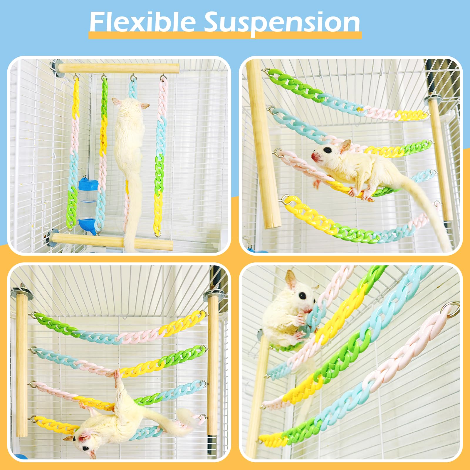 Jevnd sugar glider toy install-ready design simplifies setup and saves time.