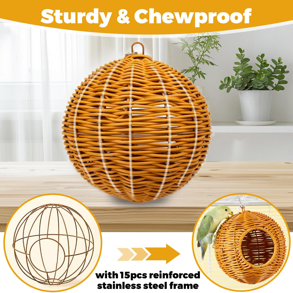Jevnd washable bird bed hammock shows easy cleaning and fresh habitat between uses.