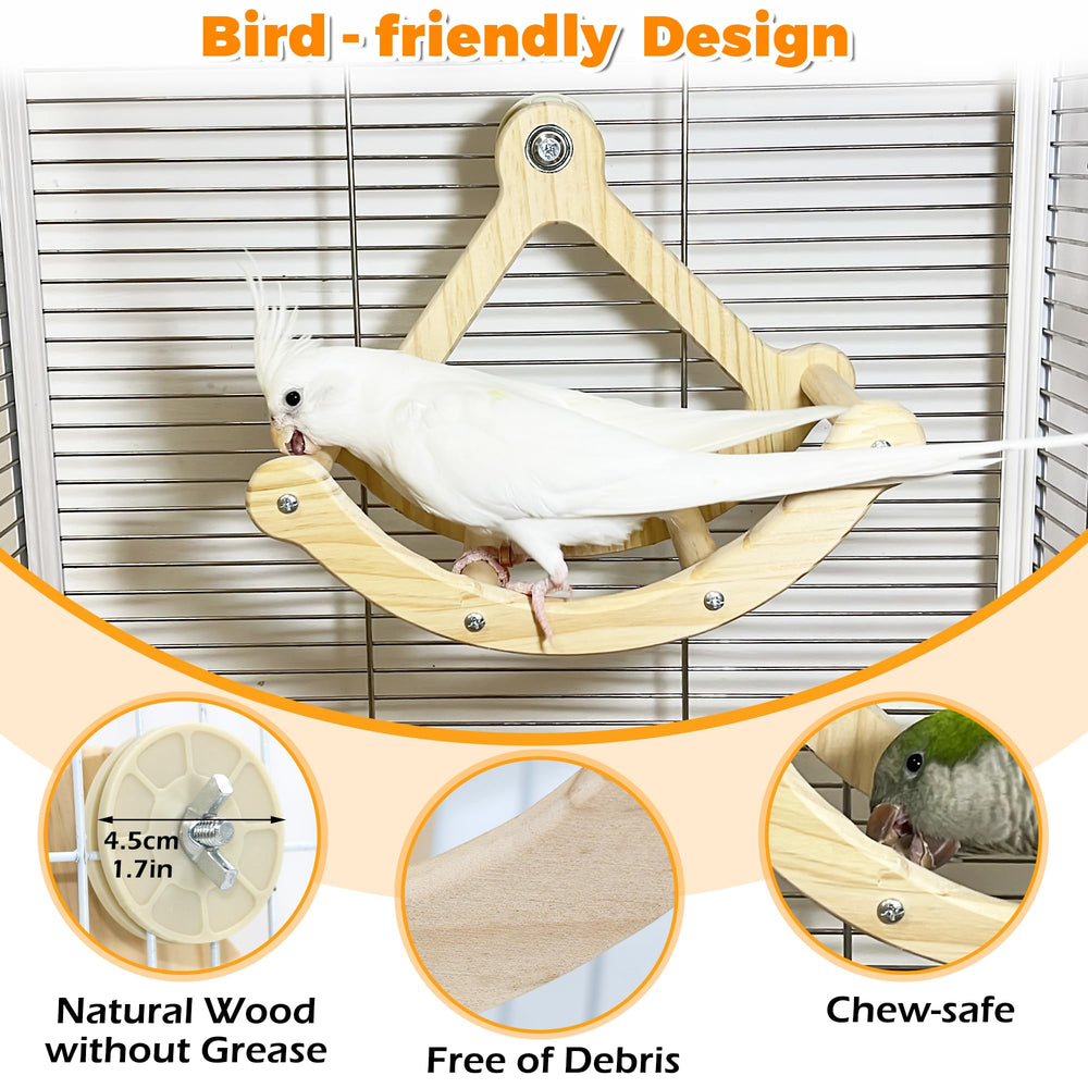 Jevnd wooden bird perch materials ensure safe chewing and durability