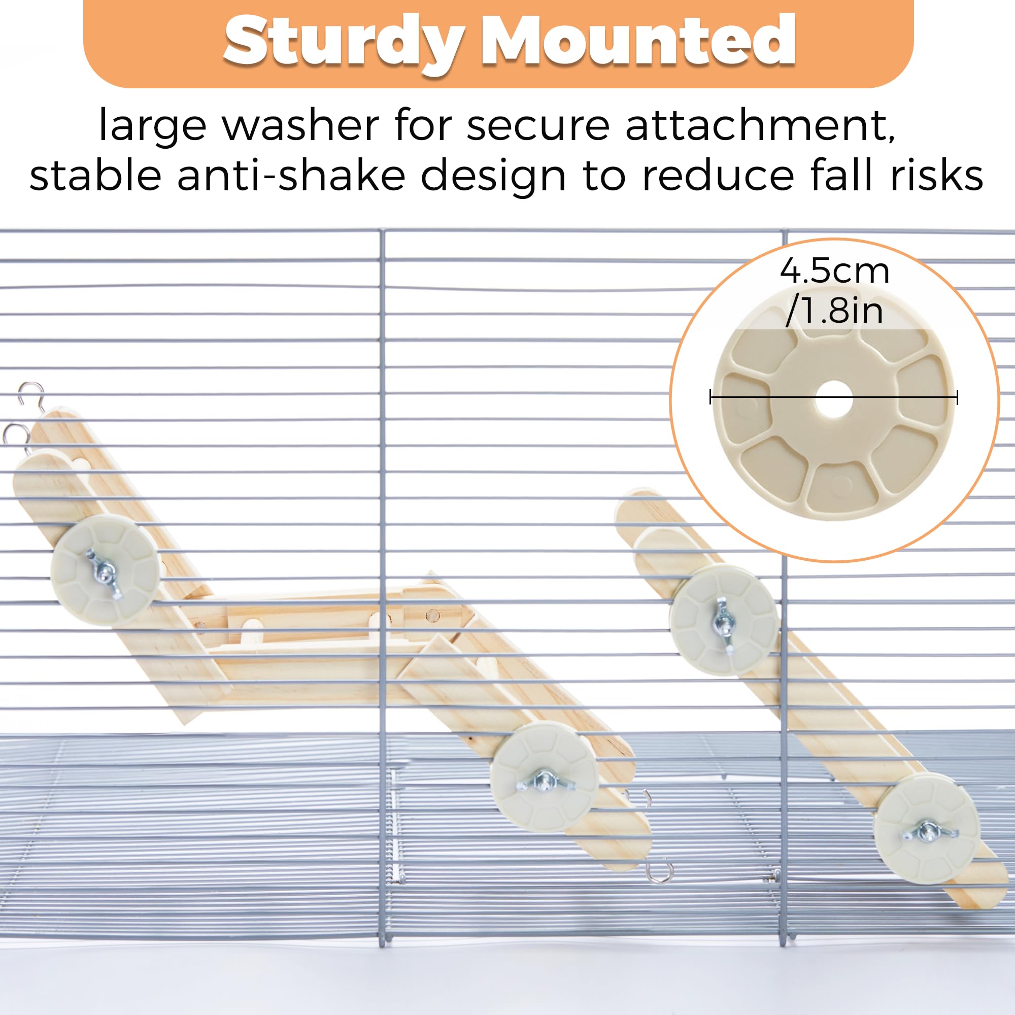 Jevnd wooden rat toy natural wood provides safe chewing and exploration.