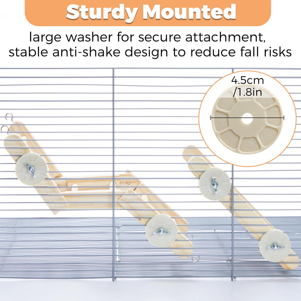 Jevnd wooden rat toy natural wood provides safe chewing and exploration.