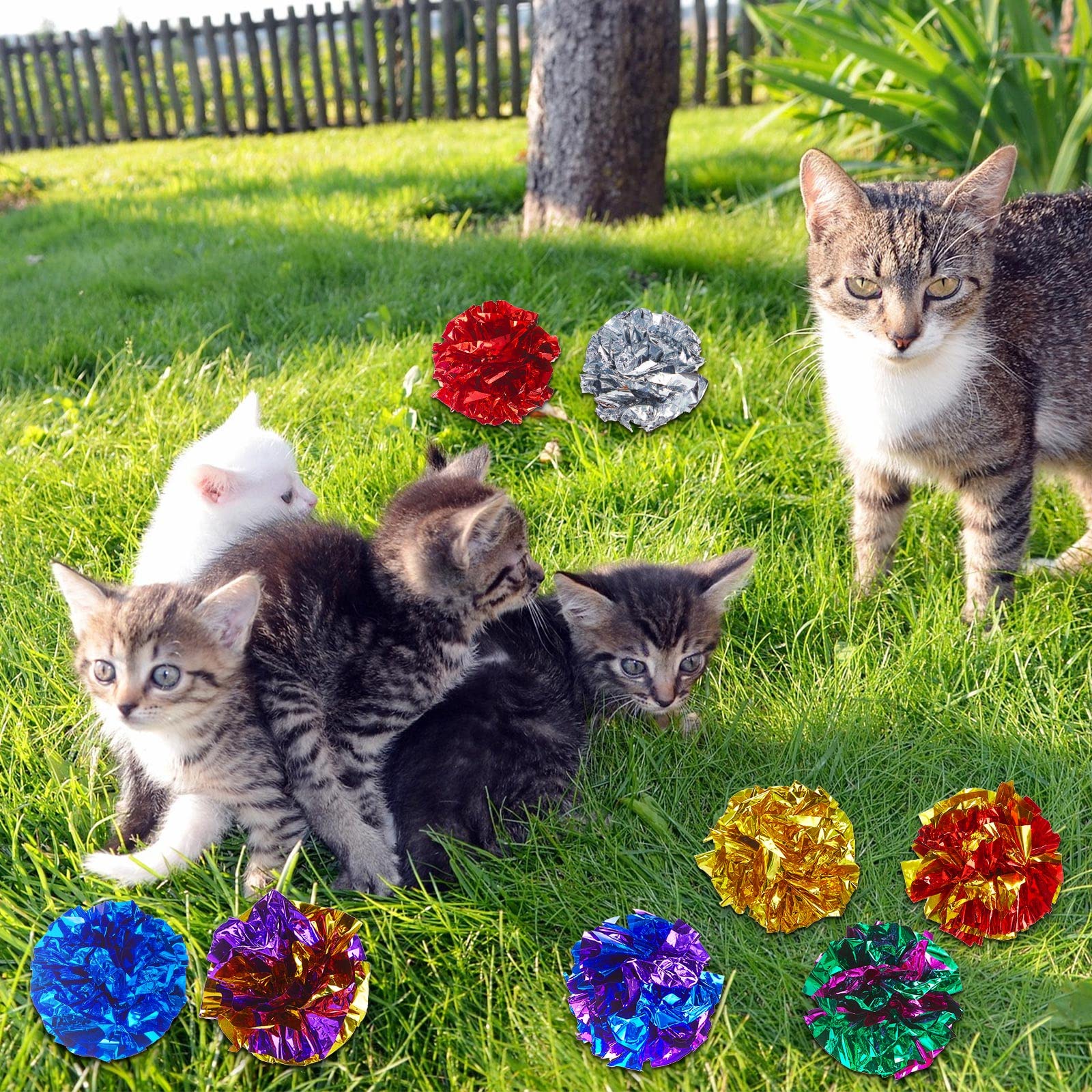 Jexine bulk cat toys are gift-ready for cat lovers and new owners.