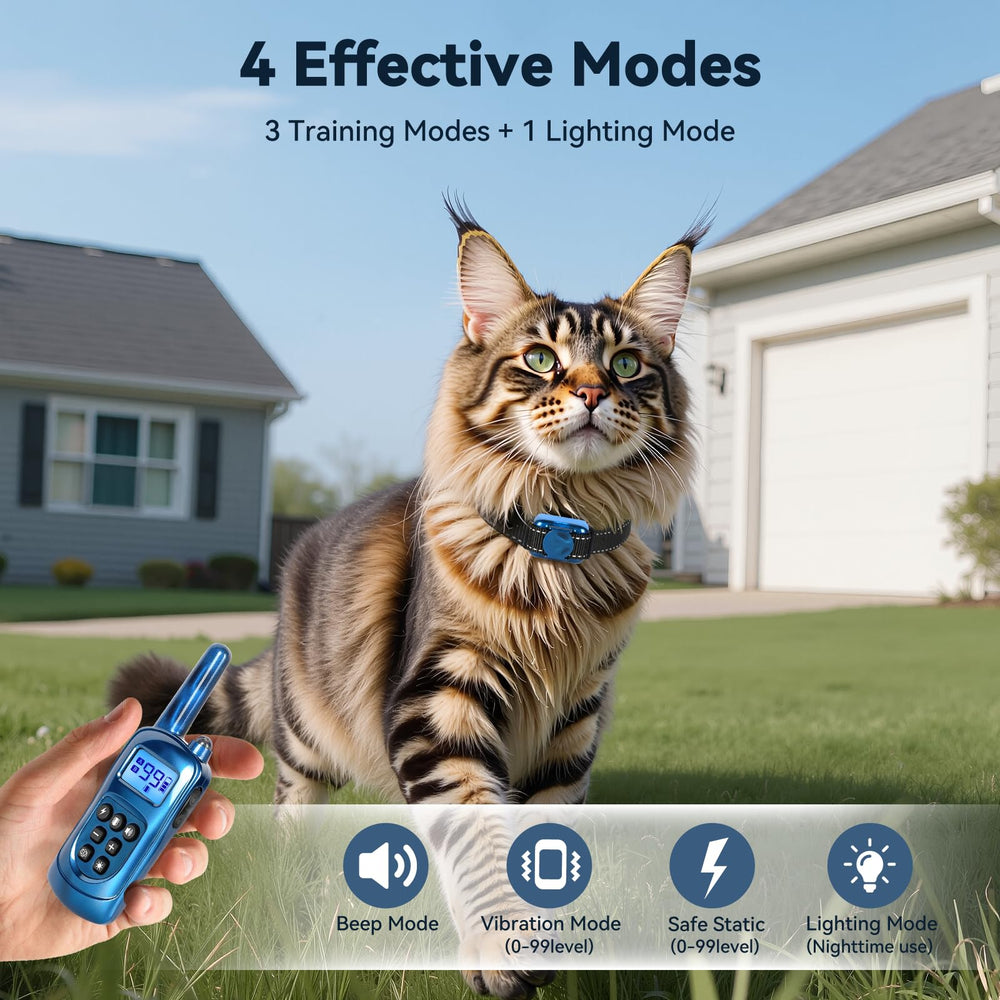 Jeyihka collar light mode helps locate a wandering cat during dusk walks.