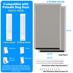 JeyPawv magnetic closure flap seals after pets pass, blocking drafts.